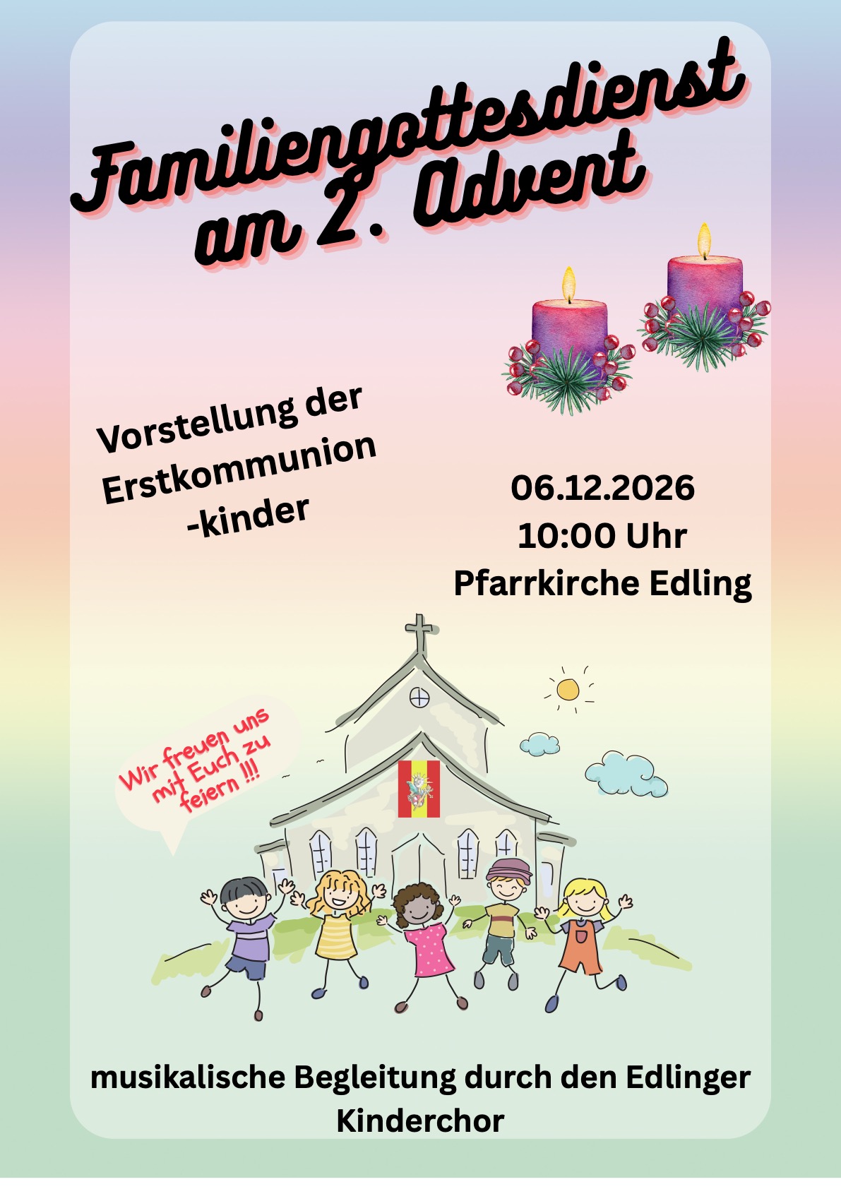 2. Advent — Familiengottesdienst (Vorstellung der Erstkommunionkinder)